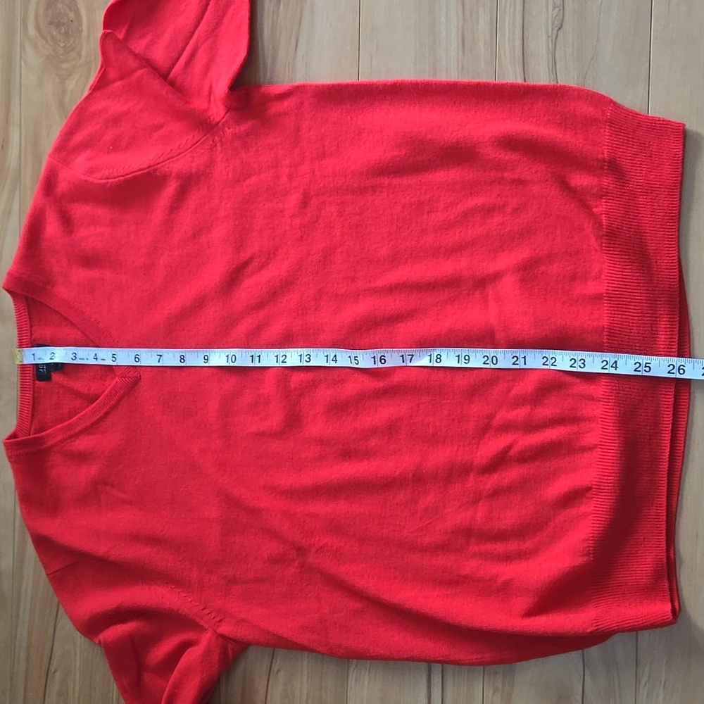 J.Crew Men's Merino Wool Sweater in Tomato Red MEDIUM - Picture 10 of 11